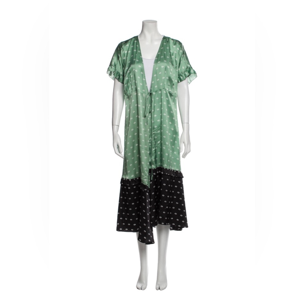 NWOT** Veda 100% Silk Wrap Dress/Duster (sold at Anthro)